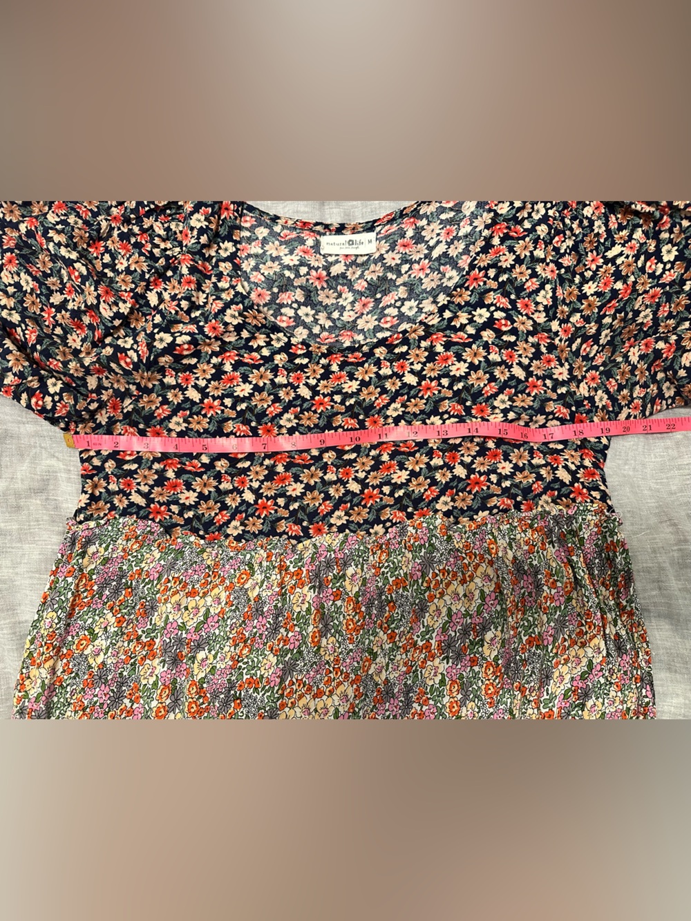 Natural Life Collette Dress - Floral Tiered Maxi Dress in Autumn Colors - Picture 4 of 9